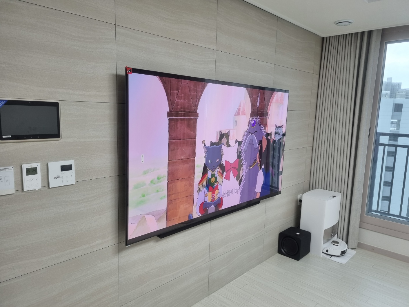 TV 이전 설치 시공 사진